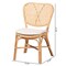 Baxton Studio Nadira Modern Bohemian Natural Brown Finished Rattan Dining Chair 205-12674 - alternate 4